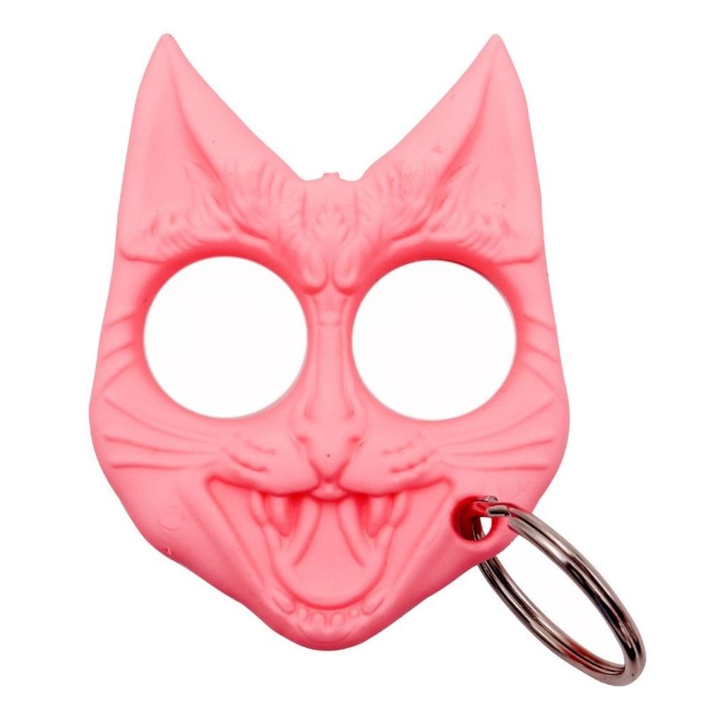 Defense Divas® Impact Self Defense Hiss and Hurt Self-Defense Cat Keychain Pink