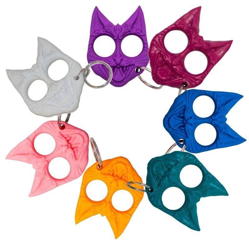 Hiss and Hurt Self-Defense Cat Keychains 7 colors.jpg