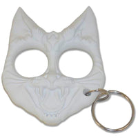 Thumbnail for Defense Divas® Impact Self Defense Hiss and Hurt Self-Defense Cat Keychain White