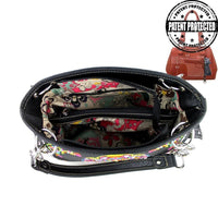 Thumbnail for Montana West Handgun Purses Montana West® Gray Bling Sugar Skull Concealed Carry Purse