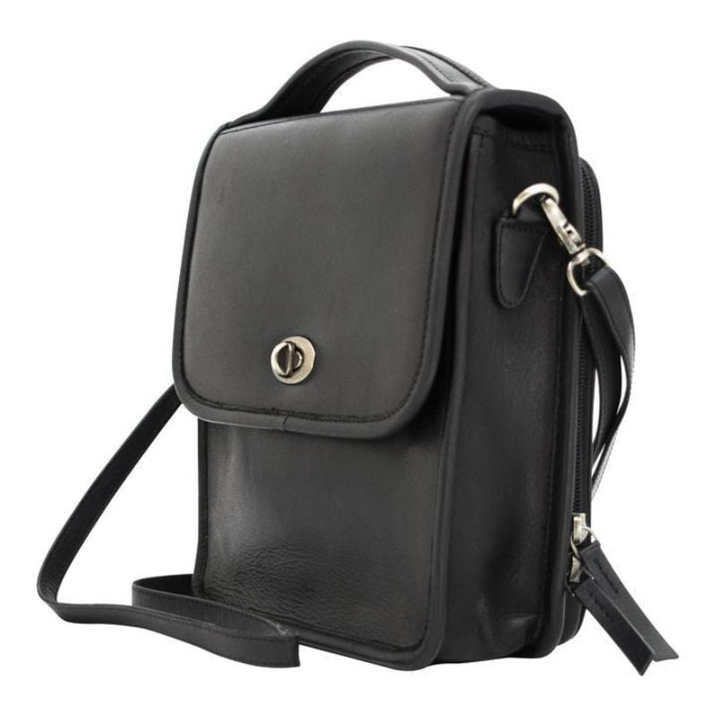 LOUIS CARDY LARGE Tote Handbag Removable Shoulder Straps Black