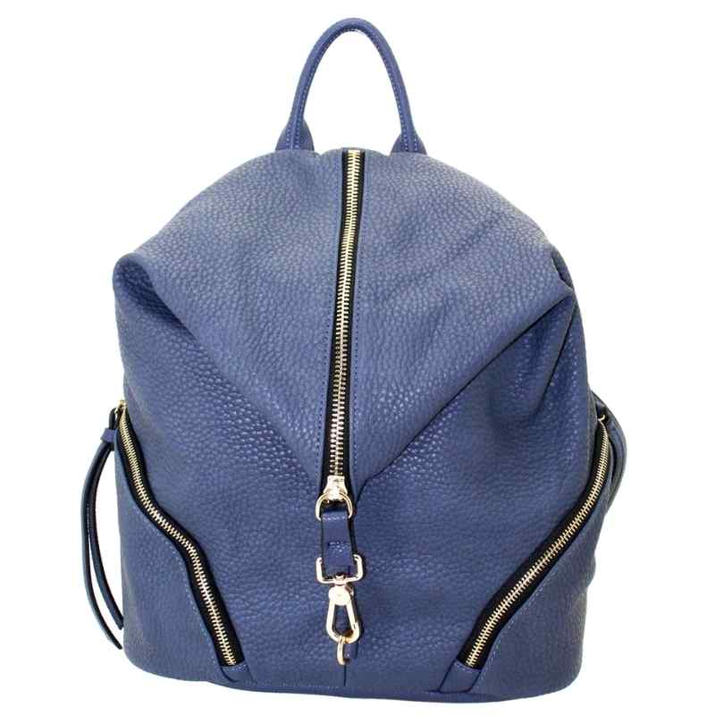 aurora handgun backpack leather concealed carry purse handbag backpack blue