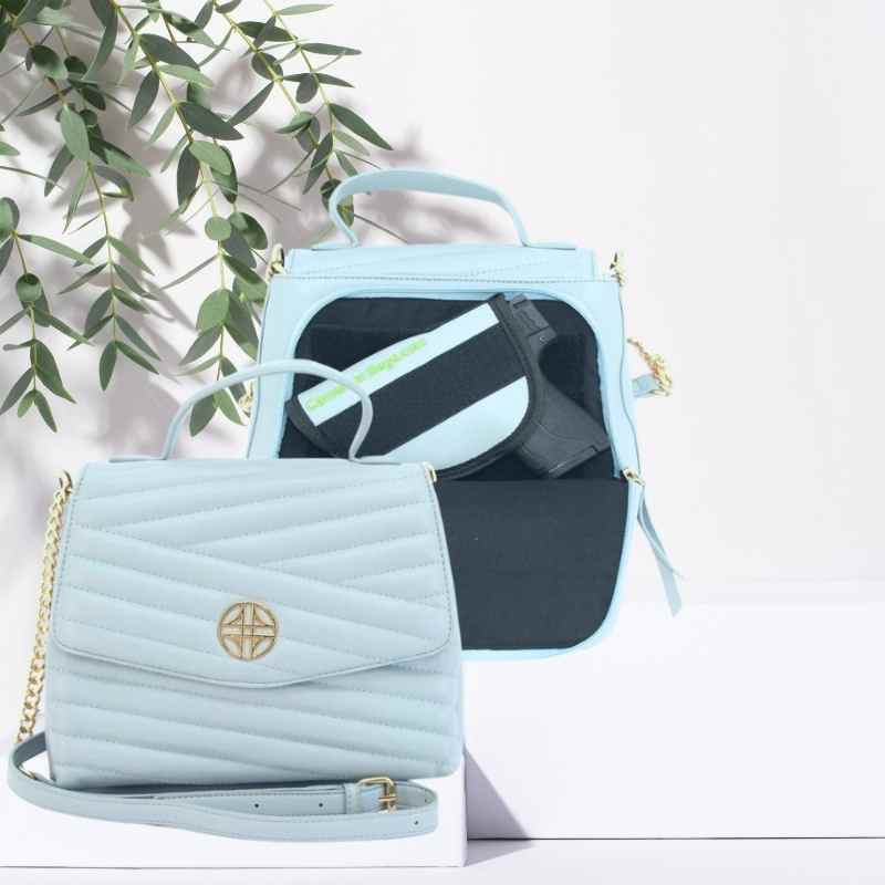 baby blue venus cameleon edc gun handbag