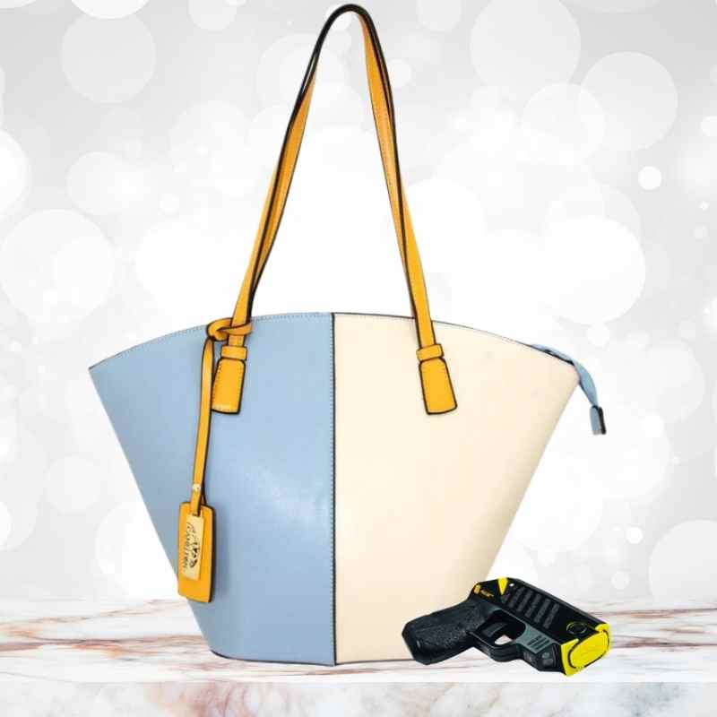 blue matilda ccw cameleon purse with taser