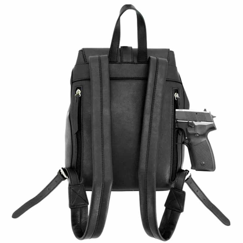cameleon amelia ccw backpack purse black gun pocket
