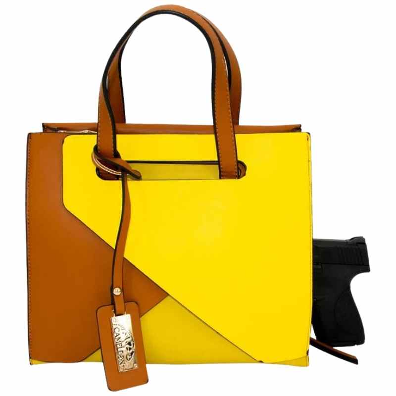 cameleon conceal carry mia handbag yellow