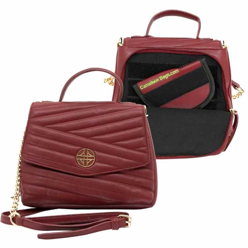 maroon cameleon venus ccw purse features