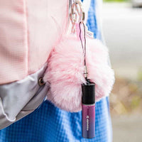 Thumbnail for care go gps tracker emergency alarm pink keychain