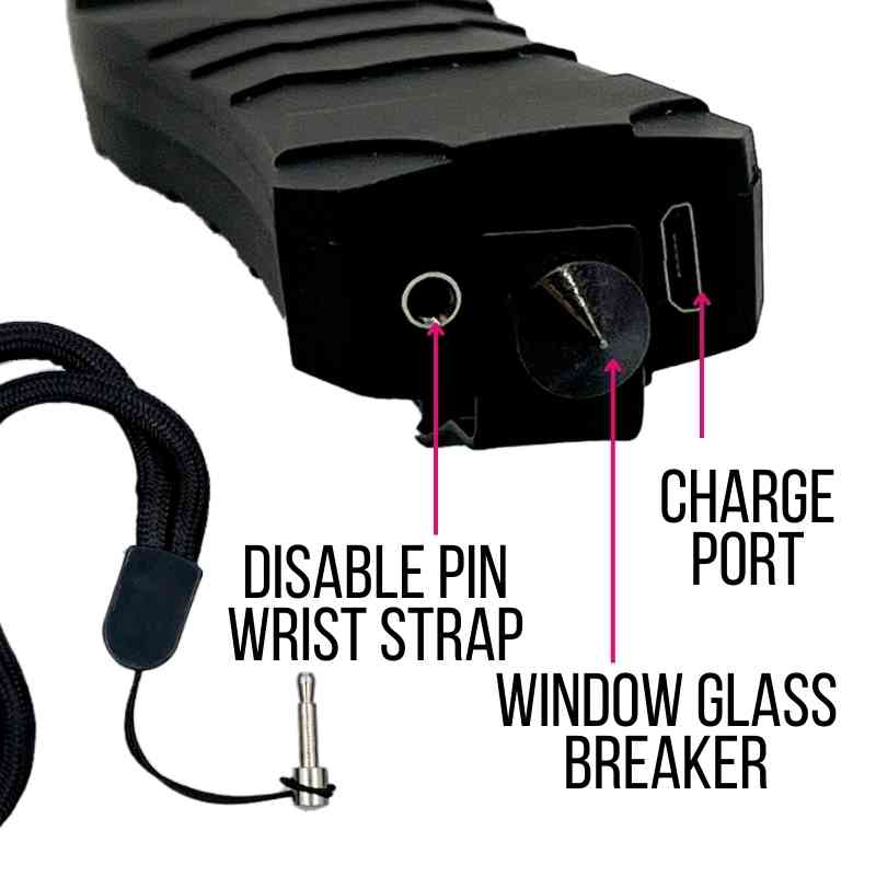 defense-divas-black-SERPENT-stun-guns-glass-breaker-taser-more-features