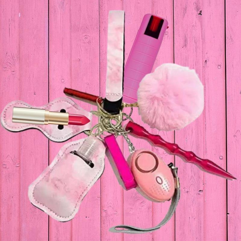 Fight Fobs® Pink Cloud Self Defense Key Chain Gift Set
