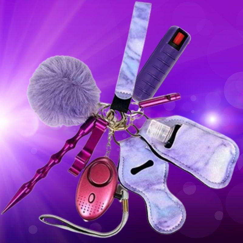 defense-divas-purple-haze-self-defense-key-chain-fight-fobs-kit