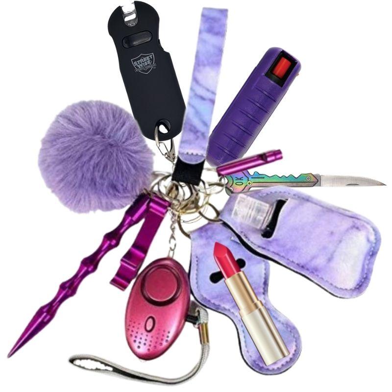 defense-divas-purple-self-defense-stun-gun-keychain-fight-fobs-sets