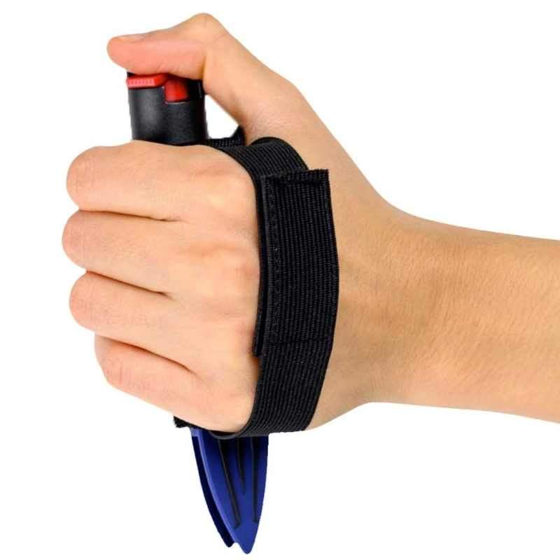 defense divas spike-n-strike pepper spray blade blue adjustable glove strap