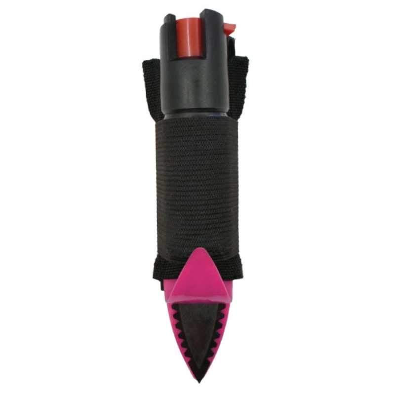 defense divas spike-n-strike pepper spray blade pink safety cover