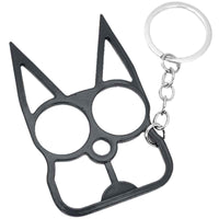 Thumbnail for defense-divas meowch black cat self defense keychain