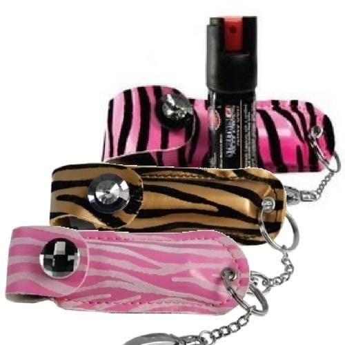 Defense Divas® Pepper Spray Streetwise 23% OC Super Strength Safari Fashion Model Pepper Sprays