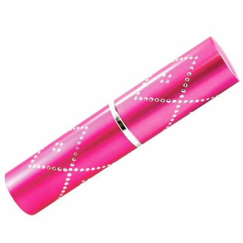 Defense Divas® Stun Guns Rhinestone Perfume Bottle 3.5 Million Volt Flashlight Stun Gun Pink