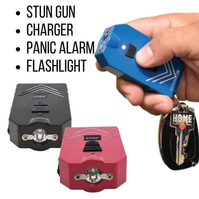 Defense Divas® Stun Guns 4N1 80,000,000 Stun Gun, Alarm, Power Bank & Flashlight