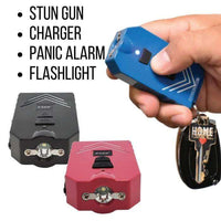 Thumbnail for Defense Divas® Stun Guns 4N1 80,000,000 Stun Gun, Alarm, Power Bank & Flashlight