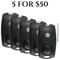 Thumbnail for Defense Divas® Campus Safety 5 For $50 Black Squeeze Panic Alarm Personal Safety Flashlight Key Chain 5 For $50 Pink