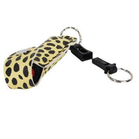 Thumbnail for Defense Divas® Pepper Spray Pepper Shot 10% OC Cheetah Self Defense Pepper Spray Quick Release Key Chain