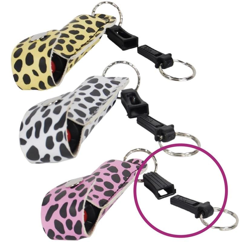 Defense Divas® Pepper Spray Pepper Shot 10% OC Cheetah Self Defense Pepper Spray Quick Release Key Chain