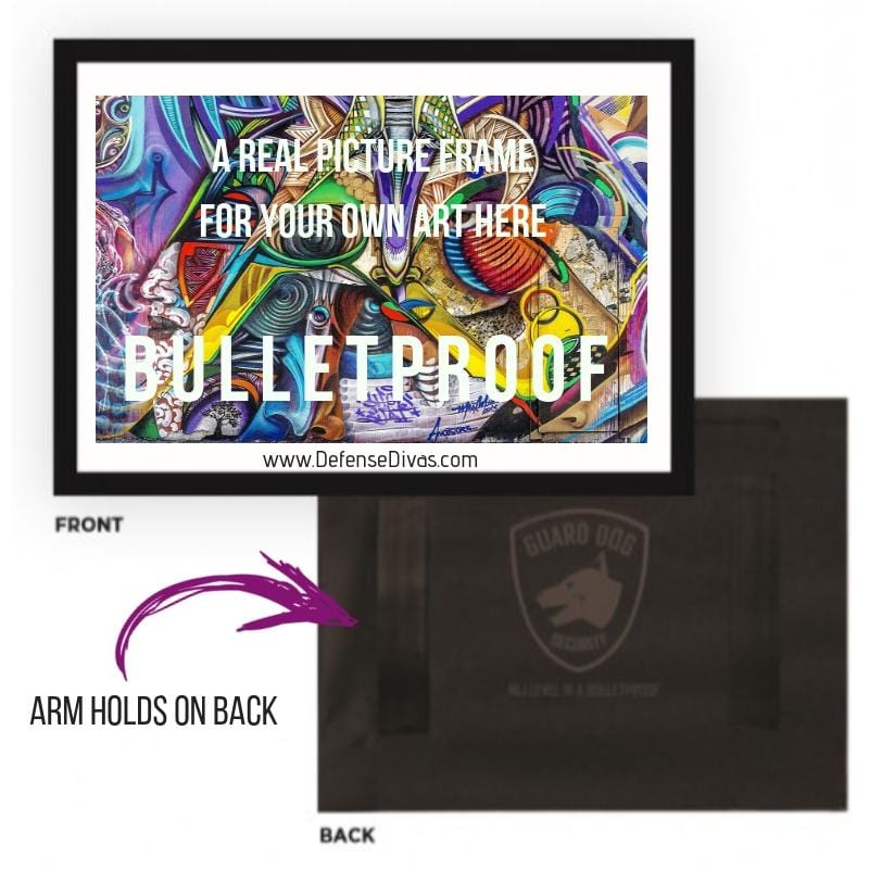 Defense Divas® Bullet Blocker XL Bulletproof Picture Frame Shield Active Shooter Protection 16X20