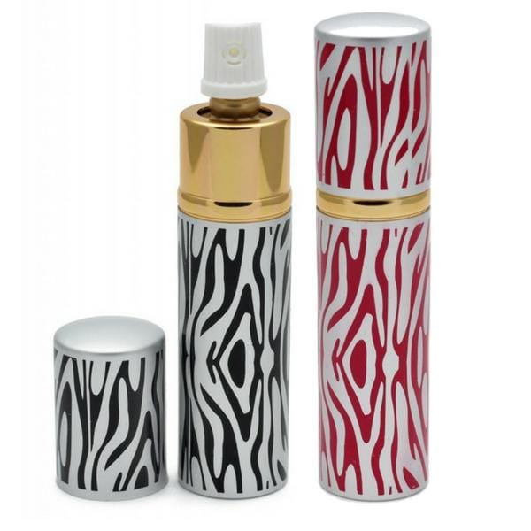 Defense Divas® Pepper Spray Zebra Animal Print Disguised Lipstick Pepper Spray