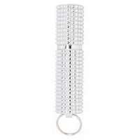Thumbnail for Mace Pepper Spray Mace Exquisite Rhinestone Bling Lipstick Pepper Spray Keychain Silver