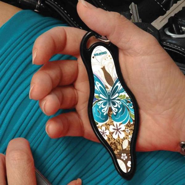 Munio Impact Self Defense Munio Brownie Butterfly Kubaton Self Defense Key Ring