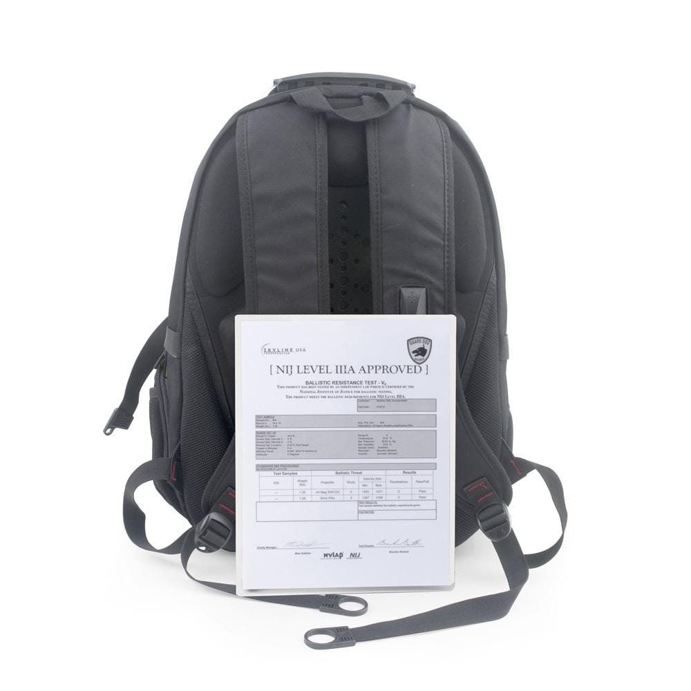 Bulletproof Computer Bag ProShield II Bulletproof Laptop Backpack Black | Defense Divas®