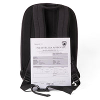 Defense Divas® Bullet Blocker ProShield Smart Bulletproof Backpack + Charging Bank - Gray