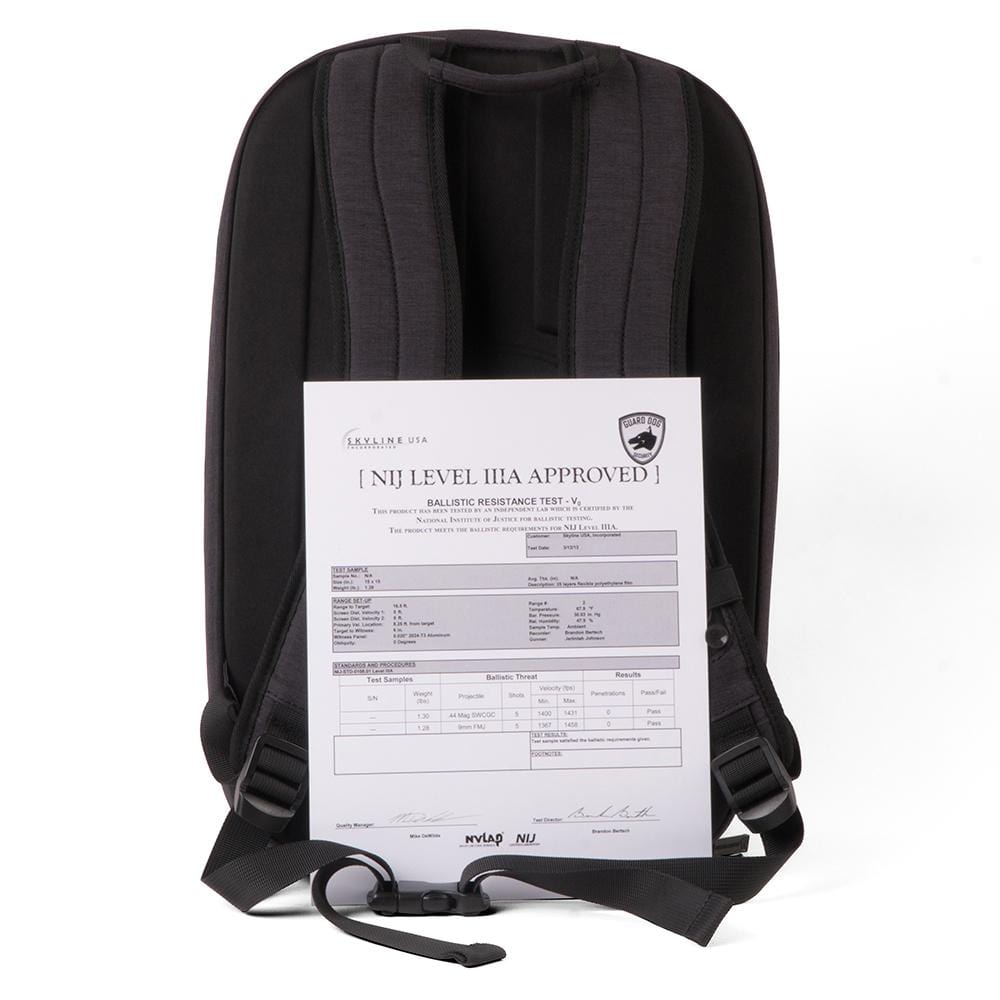 Defense Divas® Bullet Blocker ProShield Smart Bulletproof Backpack + Charging Bank - Hot Pink