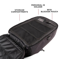 Defense Divas® Bullet Blocker ProShield Smart Bulletproof Backpack + Charging Bank - Black