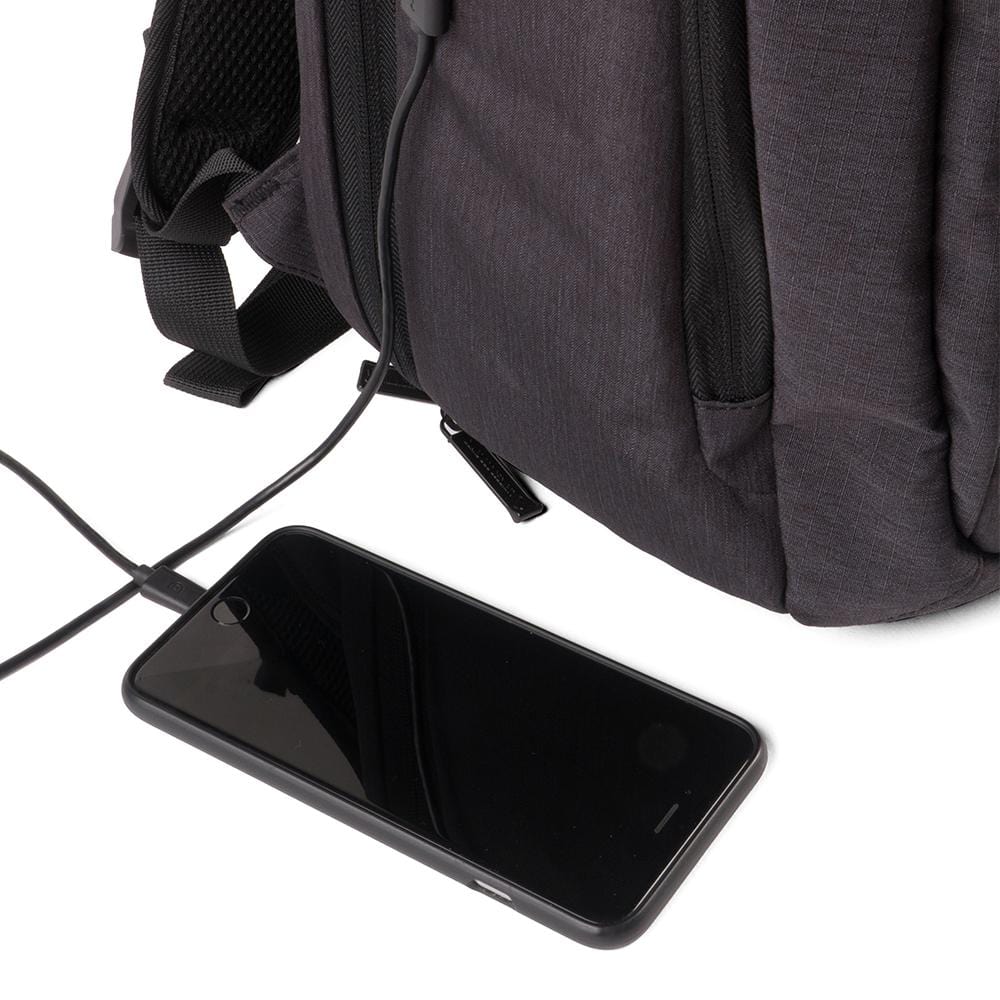 Defense Divas® Bullet Blocker ProShield Smart Bulletproof Backpack + Charging Bank - Black