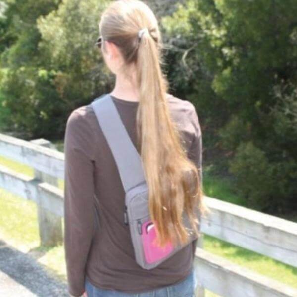 Defense Divas® Bullet Blocker Bulletproof Plate Venture® Sling Pack Festival Concert Purse
