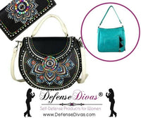 Montana West Handgun Purses Montana West® Brightly Beaded Multi Color Concho Concealed Carry Purse Firearm Handbag Wallet Set