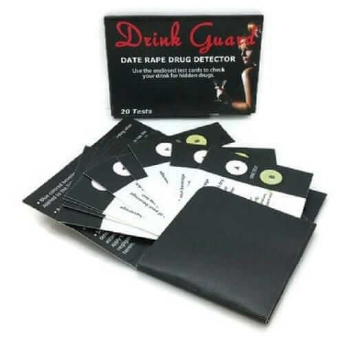 Defense Divas® Campus Safety 5 For $50 Date Rape Drug Test Kit Drink Guard Strips