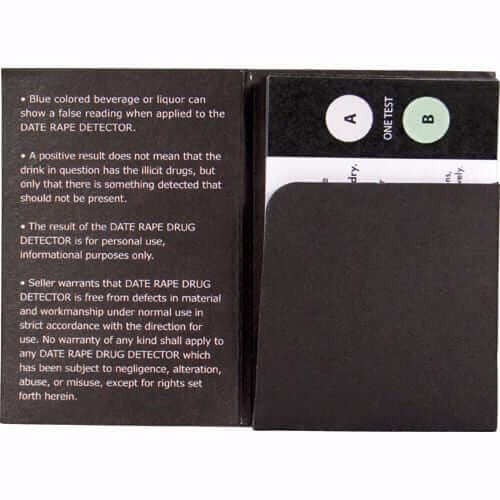 Defense Divas® Campus Safety 5 For $50 Date Rape Drug Test Kit Drink Guard Strips