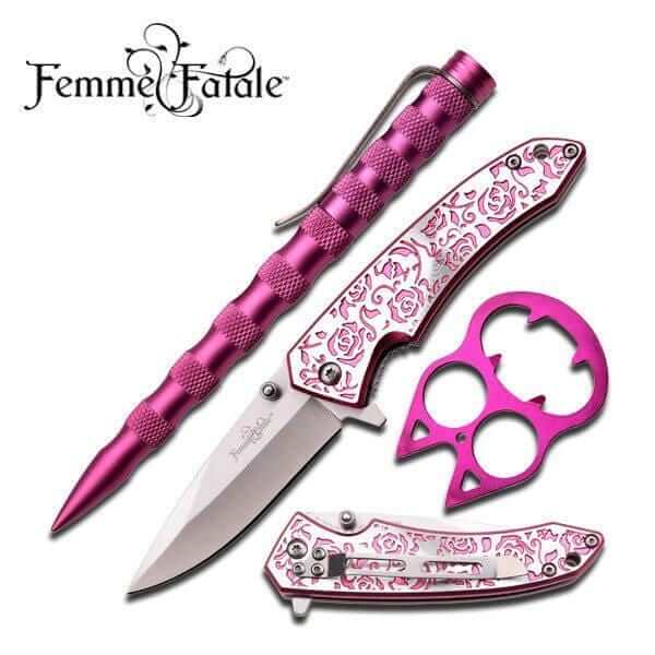 Defense Divas® Package Deals "Femme Fatale" Deluxe Pink Self Defense Gift Set