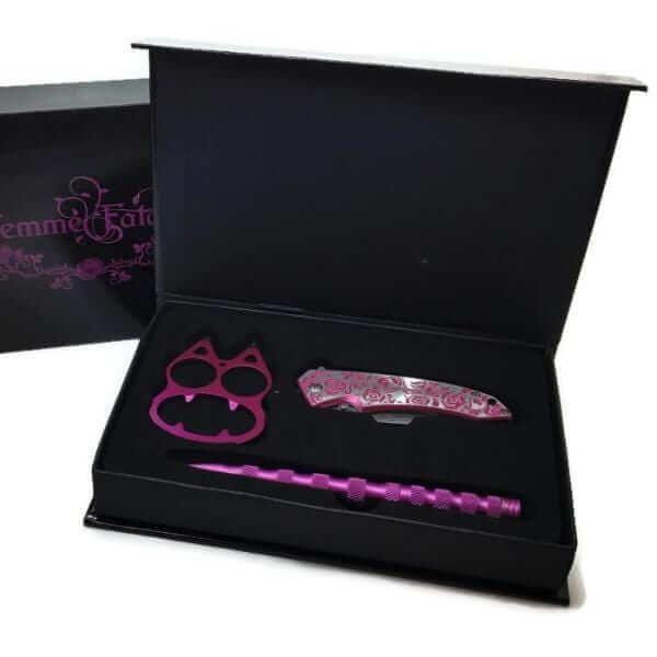 Femme Fatale Deluxe Pink Self Defense Gift Set