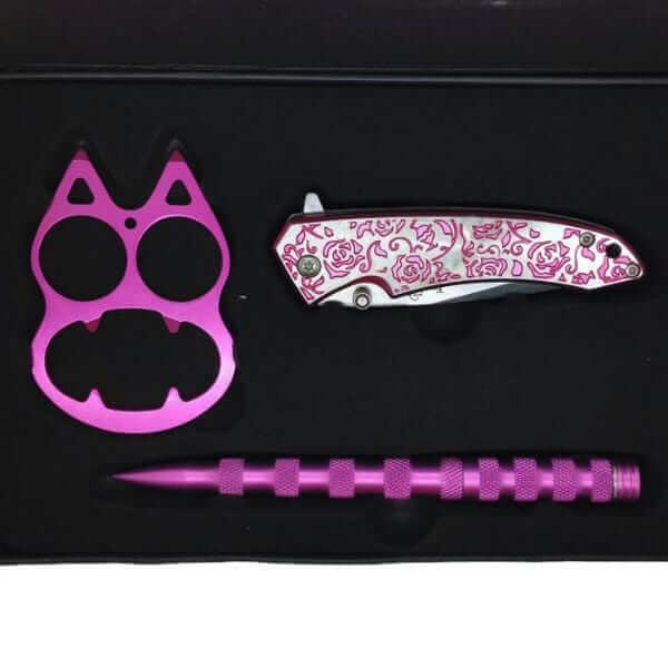 Femme Fatale Deluxe Pink Self Defense Gift Set