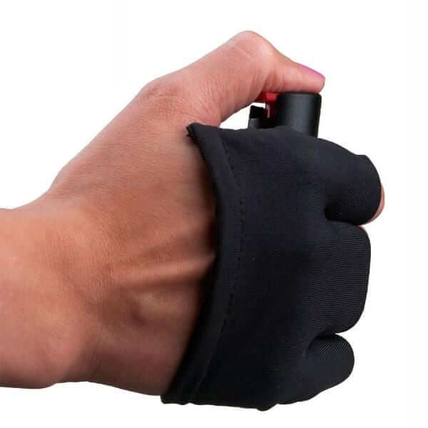 Defense Divas® Pepper Spray Active Lifestyle Runners InstaFire Pepper Spray Hand Sleeve Glove Black