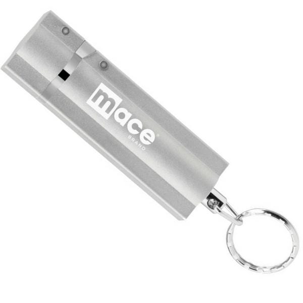 Mace Pepper Spray Mace Clutch Pepper Spray Flip Top Self Defense Keychain Silver