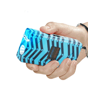 Defense Divas® Stun Guns 25 Million Volt Blue Chevron Stun Gun