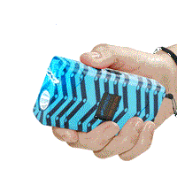 Defense Divas® Stun Guns 25 Million Volt Blue Chevron Stun Gun