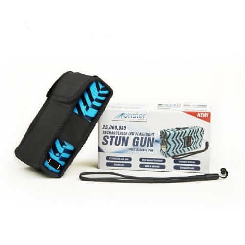 Defense Divas® Stun Guns 25 Million Volt Blue Chevron Stun Gun