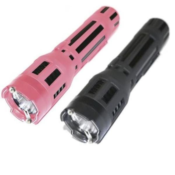 Defense Divas® Stun Guns Rubberized Grip Dual Flashlight Stun Gun Econofire