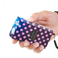 Defense Divas® Stun Guns 25 Million Volt Black and Pink Polka Dot Stun Gun