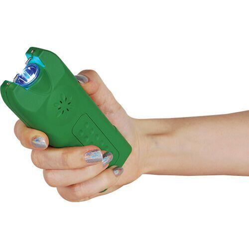 Defense Divas® Stun Guns Multi Guard Stun Gun Flashlight  w/ Panic Alarm 20 Million Volt Rechargeable Green